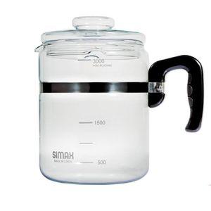 시맥스 약탕기 3L 솔천 내열유리포트 직화포트 주전자 유리약탕기 직화유리포트