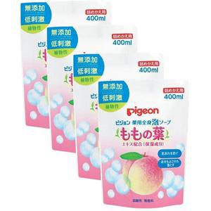 Pigeon 피죤 약용 전신 거품 모모잎 아기 바디 워시 400ml 4팩
