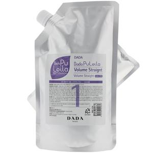 DADA 다다 퓨레이라 볼륨 스트레이트(하드-건강모발용) 1제500ml+2제500ml(액상타입)