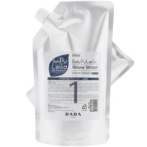DADA 다다 퓨레이라 볼륨 스트레이트(소프트-손상모발용) 1제500ml+2제500ml(액상타입)