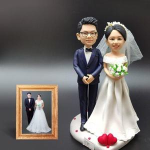 개인피규어제작 인형 3d 반려동물 점토 입상 실제 사람 부드러운 도자기 손 결혼식 선물