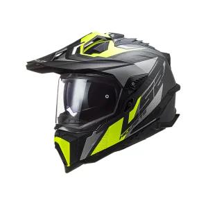LS2 MX701 C EXPLORER TITANIUM H-V YELLOW 오토바이헬멧