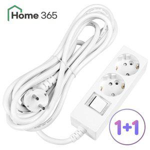 [Home365]1+1 홈365 국산 과부하차단 멀티탭 2구 7m / 16A 멀티콘센트