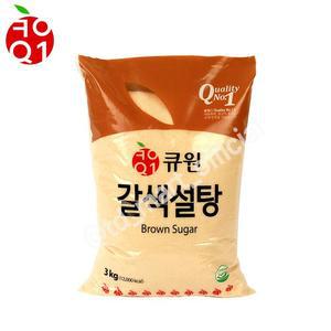 큐원 갈색설탕 3kg 1개