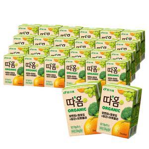 [빙그레] 빙그레 따옴 유기농주스 오렌지 120ml [48개]