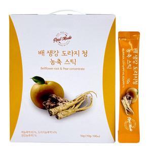 배 생강청 배도라지청 농축 스틱 10g x 100포
