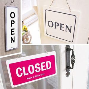 오픈클로즈 OPEN CLOSED 팻말 양면걸이 표지판