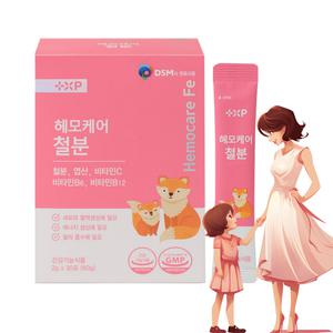 철분제 헤모케어 철분 30포 여성 청소년 유아 헤모글로빈 철 보충