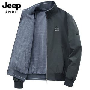JEEP 중년 남성 재킷 봄가을 비즈니스맨 아빠룩 캐주얼 야구점퍼