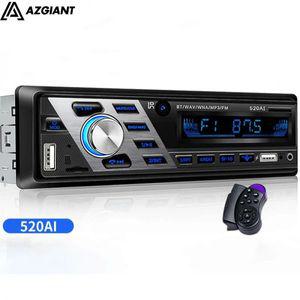 카 라디오 오디오 블루투스 우퍼 리시버 AUX 동글 AZGIANT-12V 24V ISO 자동차 스테레오 FM MP3 플레이어 S