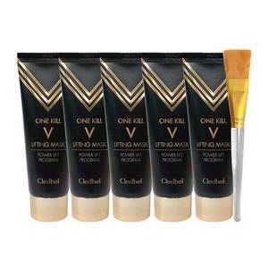 끌레드벨 파워 리프팅 팩 V 마스크 블랙에디션 70ml 5개+팩붓