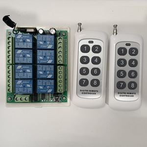 DC 12V 24V 8 채널 8CH RF 무선 원격 리모컨 스위치 시스템 수신기 송신기 릴레이 315/433 MHz