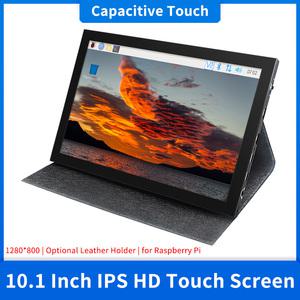 10.1 인치 IPS 터치 스크린 1280x800 HDMI 호환 LCD 디스플레이 금속 케이스 옵션 홀더 포함 라즈베리 파이