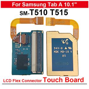 호환 삼성 갤럭시 탭 A용 SM-510 LCD 스크린 플렉스 케이블 연결 터치 패널 보드 교체 부품 10.1 인치 T51