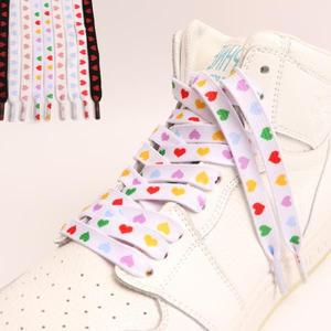 신발끈 하이 탑 캔버스 러브 신발끈 고무 밴드 운동화 테니스 스포츠 레이스 AF1/AJ 1 쌍