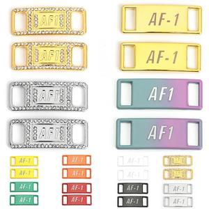 신발끈 금속 AF1 신발 끈 버클 액세서리 레이스 장치 DIY 운동화 키트 클로그 단추 참 2 개/쌍