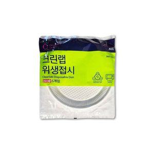 크린랩 위생접시 250X5개입 전자렌지 가능 일회용 접시 식기