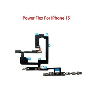 iphone 호환 15 Plus Pro Max 볼륨 스위치 버튼 키 부품용 금속이 포함된 전원 플렉스 케이블 켜기 끄기