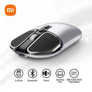 Xiaomi 무선 마우스 2.4 GHz 미끄럼 방지 데스크탑 키 1600 인치 당 점 조정 가능한 USB 충전식 듀얼 모델