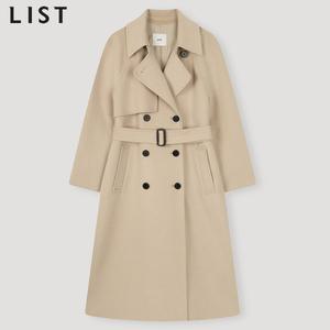 [리스트(LIST)] 울 캐시미어 트렌치 핸드메이드 코트 (택가격:628000원)