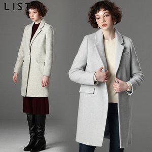 [리스트]LIST)] 마이크로 체크 테일러드 고함량 울 코트 (택가격:428000원)