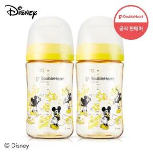 [더블하트] 모유실감 3세대 PPSU 디즈니 트윈팩 젖병 240ml(젖병2개/젖꼭지 미포함)