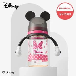 [더블하트] 모유실감 3세대 PPSU 디즈니 미니마우스 젖병 240ml(핸들)_젖꼭지 미포함