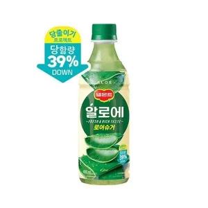 롯데 델몬트주스 알로에 로어슈거 400ml 20페트 (WFHY233)