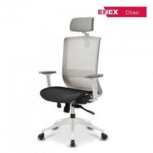 [ENEX]에어리즘 패브릭 메쉬의자(그레이바디)