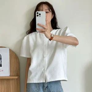 [하프클럽/]여자 여름트위드 퍼프 크롭 빅사이즈 하객룩 가디건