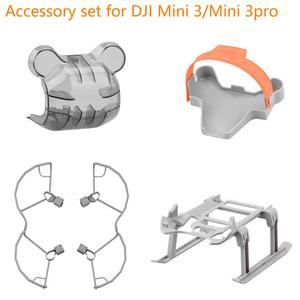 입문용드론 DJI 미니 3 프로 렌즈 캡 프로펠러 가드 액세서리 키트 접이식 확장 지원 다리 홀더 콤보용 랜