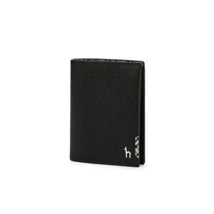 [NS홈쇼핑][헤지스ACC] HJWA5F295BK 블랙 체크장식 소가죽 중지갑[35217183]
