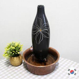 꽃문양 도자기 동공예품 실내분수대 HFC-114