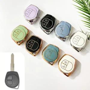 차키케이스 2 버튼 TPU 자동차 원격 키 케이스 커버 셸 스즈키 스위프트 SX4 Liana Aerio Jimny Samurai Am