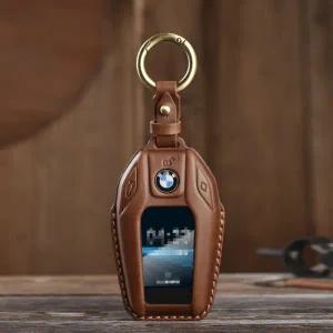 차키케이스 BMW LCD 7 시리즈 730/740 에 적합/ X5 수입 X7/8 6 시리즈/GT630 자동차 가죽 키 커버