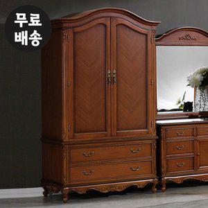 [벤티스가구]몬테 엔틱 마호가니 원목 입본장 장롱 옷장 고급 안방 수납장 넓은 옷걸이장