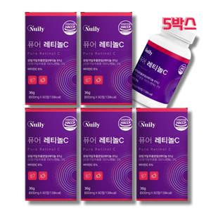 퓨어레티놀C 모링가잎추출물 레티놀5% 600mgx60정x5박스