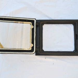 장작난로문 아궁이문 내열유리 내열 400x500mm 벽난로문 장작 주철