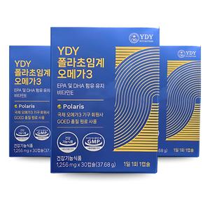 YDY 폴라초임계 오메가3 30캡슐 3박스 저온 폴라리스 RTG