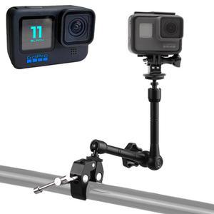11 블랙 호환 슈퍼 클램프 거치대 암 삼각대 촬영 카메라 마운트 영상 액션캠 GOPRO 10 스탠드 히어로 9