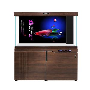 가정용 수족관 대형 거실 사무실 관상어 유리 어항 수족관(82x40x151cm) - 월넛