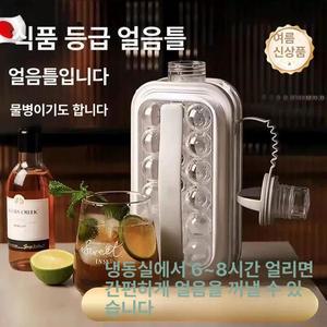 얼음통 원형 큐브 모양 2p세트 보관통 얼음트레이