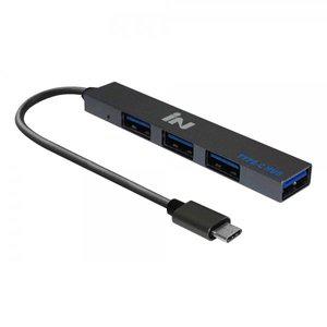 인네트워크 INV072 USB HUB C TO USB 4포트 울트라 슬림형 무전원