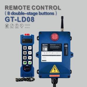 GT-LD08 산업용 무선 크레인 호이스트 리모컨 스위치 UTING F24-8D 텔레컨트롤 교체 2 배속 8 채널