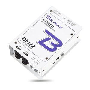 볼란 J22 프로페셔널 스테레오 DI 박스/스플리터 XLR 1/4인치, 사운드 시스템용 듀얼 채널 다이렉트 박스, 서브우퍼, 노래방 스피커, 기타, 키보드, 베이스