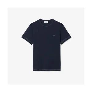 라코스테 LACOSTE 남성 크루넥 스티치 반팔 티셔츠 네이비 TH1748-55G166 711103