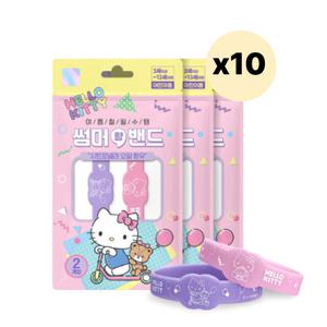 아텍스 모기 밴드 벌레 기피 팔찌 헬로키티 유아 X30