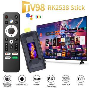 스마트 TV 스틱 셋톱박스 듀얼 와이파이 지지대 8K HDR10 + H265 미디어 플레이어 4GB 리시버 안드로이드 1