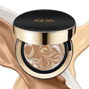 AGE20의 시그니처 에센스 팩트 SPF 50+ | 1팩 27 미디엄 크림 파운데이션, 듀이 피니시, 내추럴 커버 코리안 쿠션 파운데이션