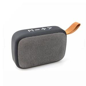 휴대용 패브릭 블루투스 AUX HIFI 라디오 미니 실내 스피커 야외 지원 FM 무선 카드 TF
